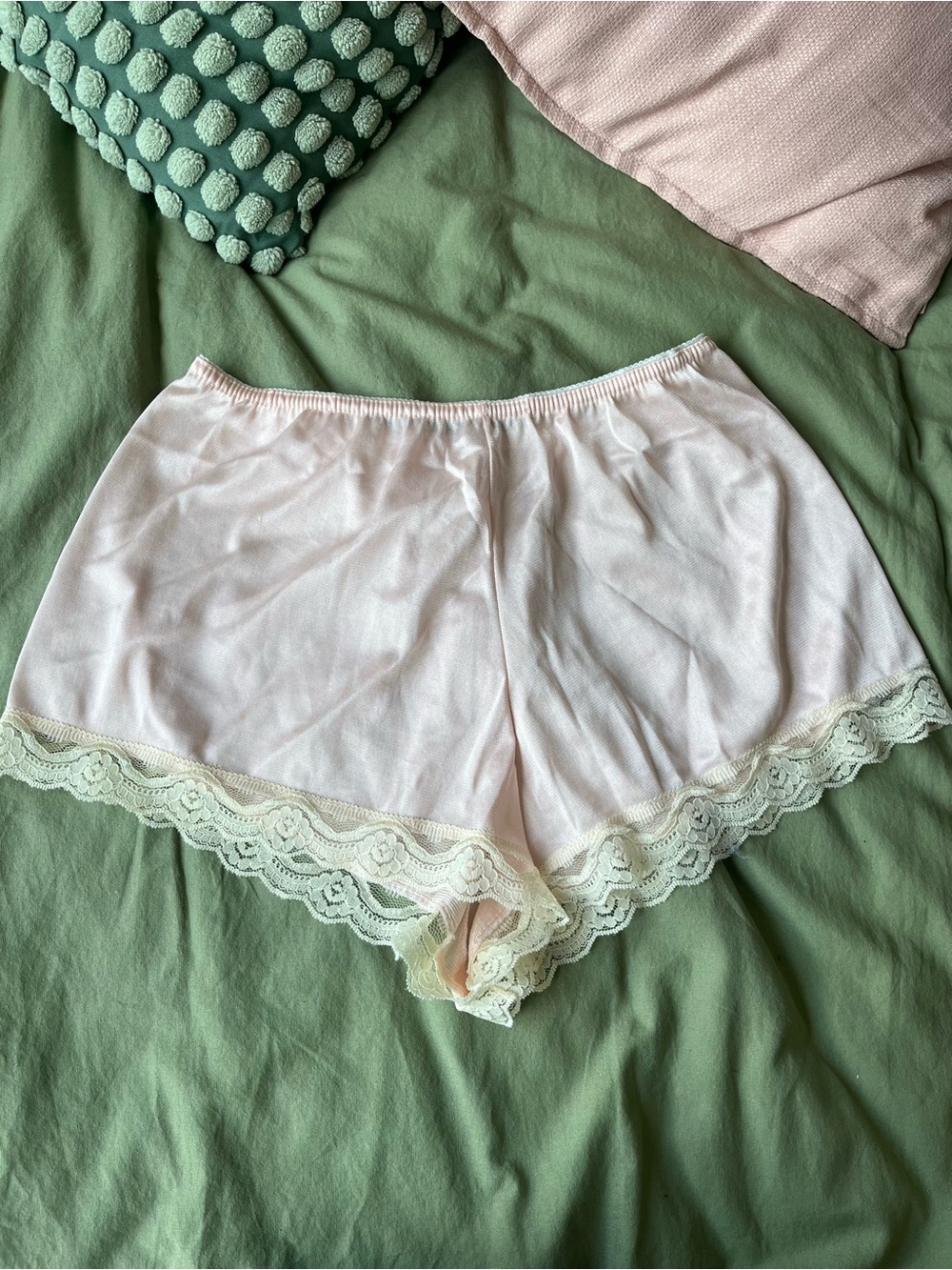 Vintage Pink Lux Lace Lounge Shorts